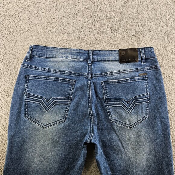 Nick Danger Jeans Mens 36x30 Blue Slim Fit Straight‎ Supreme Flex Stretch - Picture 13 of 16